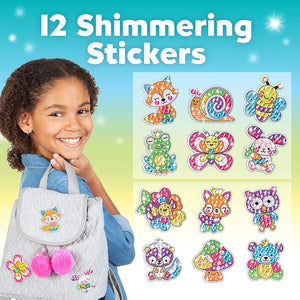 Kids Big Gem Diamond Painting Kit Create 12 Stickers DIY Arts Crafts Girls Boys Magical 5D Diamond Painting by Numbers Toys Gift