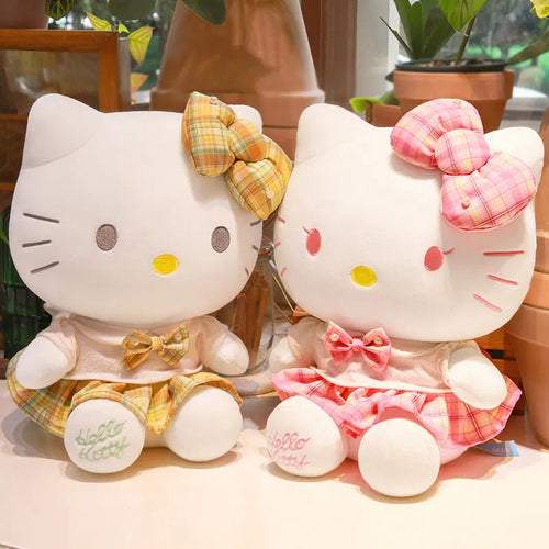 Meet the adorable Sanrio Hello Kitty Plush Toys, available in charming pink and yellow colors!