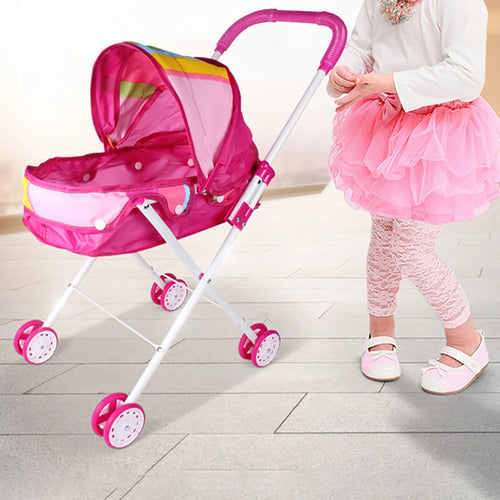 Baby Doll Stroller Applicable for 9-12inch Dolls or 25-30CM Baby Dolls Kids Girl