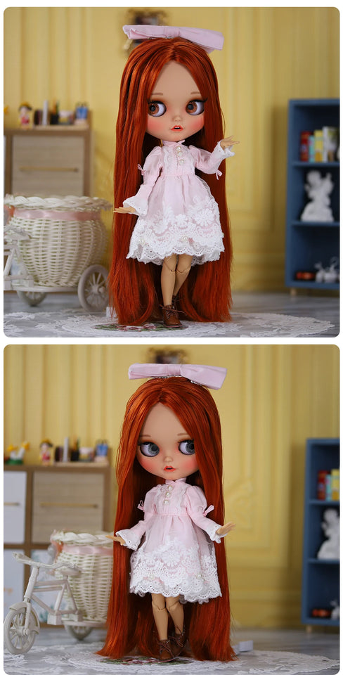 ICY DBS blyth doll 1/6 BJD Joint body Tan skin Matte Face 30cm on sale special price toy gift Anime Girl SD