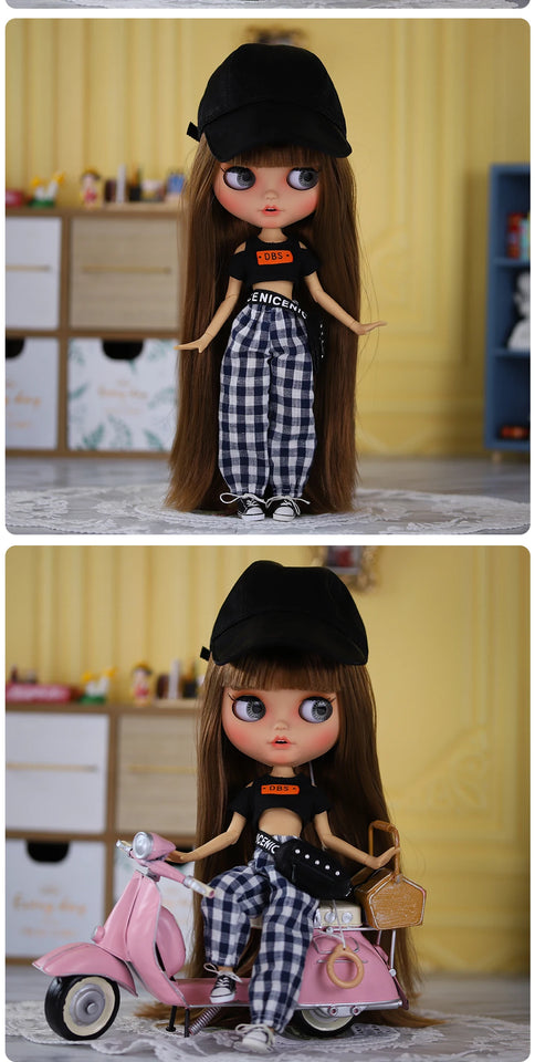 ICY DBS blyth doll 1/6 BJD Joint body Tan skin Matte Face 30cm on sale special price toy gift Anime Girl SD